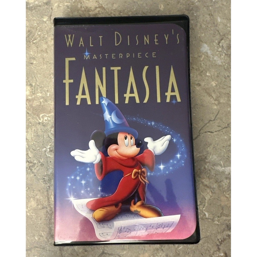 Disney Fantasia VHS Black Diamond Classic Clamshell Edition